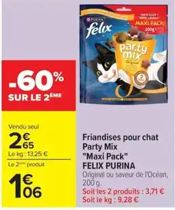 Carrefour Market FELIX PURINA Party Mix offre