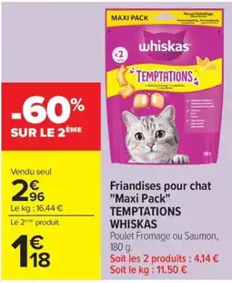 Carrefour Market whiskas Temptations offre