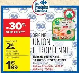 Carrefour Carrefour - blanc de poulet halal offre