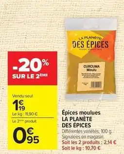 Carrefour Signal - épices moulues offre