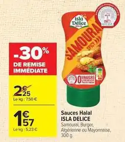 Carrefour Isla délice - sauces halal offre