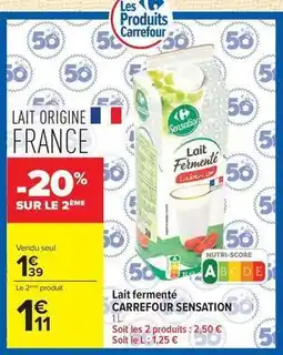 Carrefour Carrefour - lait fermente offre