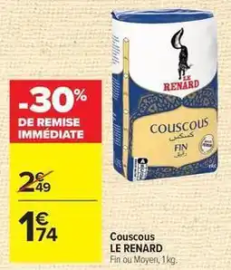 Carrefour Le renard - couscous offre