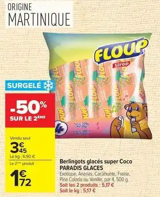 Floup - berlingots glacés super coco