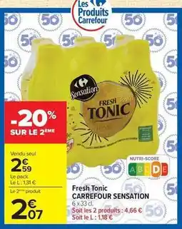 Carrefour Carrefour - fresh tonic offre