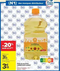 Carrefour Carrefour - huile de tournesol classic offre