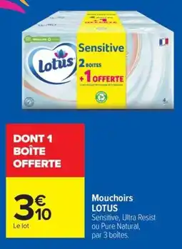 Carrefour Market LOTUS Mouches offre