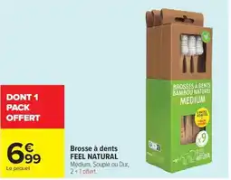 Carrefour Market FEEL NATURAL Brosse à dents offre