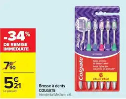 Carrefour Market COLGATE Brosse à dents offre