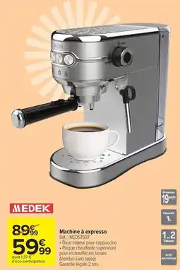 Carrefour Market Medek - machine à expresso offre