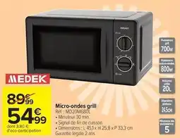 Carrefour Market Medek - micro-ondes grill offre