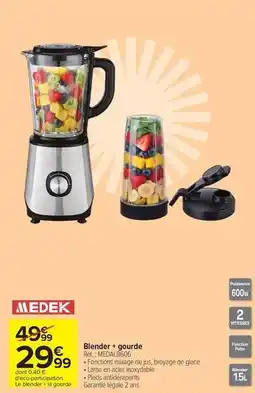 Carrefour Market Medek - blender + gourde offre