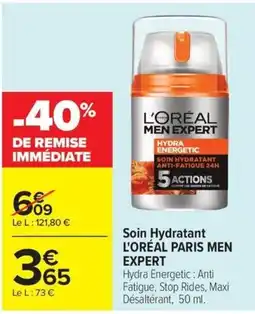 Carrefour Market L'ORÉAL MEN EXPERT Hydra Energetic offre