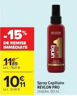 Carrefour Market REVLOn PRO Spray Capillaire UniqOne offre