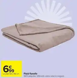 Carrefour Market Plaid flanelle offre