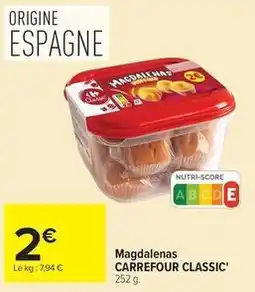Carrefour Market Carrefour - magdalenas classic offre