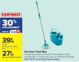 Carrefour Market LEIFHEIT Set Clean Twist Mop offre