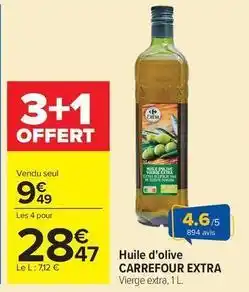 Carrefour Market Carrefour - huile d'olive extra offre