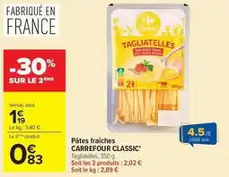 Carrefour Market Carrefour - pâtes fraîches classic' offre