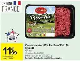Carrefour Market Bigard - viande hachée 100% pur bœuf pein air offre