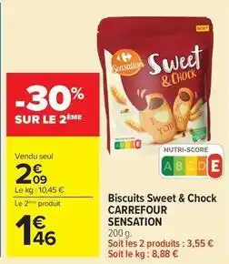Carrefour Market Carrefour - biscuits sweet & chock sensation offre