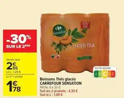 Carrefour Market Carrefour - sensation boissons thés glacés offre