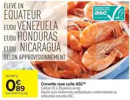 Carrefour Market Crevette rose cuite asc offre
