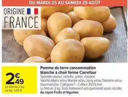 Carrefour Market Carrefour - pomme de terre consommation blanche à chair ferme offre