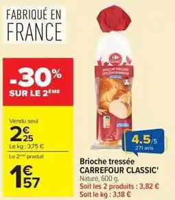 Carrefour Market Carrefour - brioche tressée offre