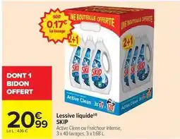 Carrefour Market Skip - lessive liquide offre
