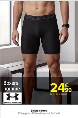 Carrefour Market UNDER ARMOUR Boxers homme offre