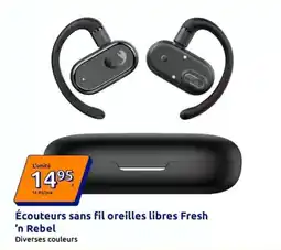 Action Écouteurs sans fil oreilles libres fresh 'n rebel offre