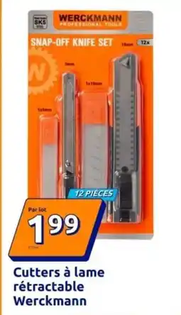 Action Werckmann - cutters à lame rétractable offre