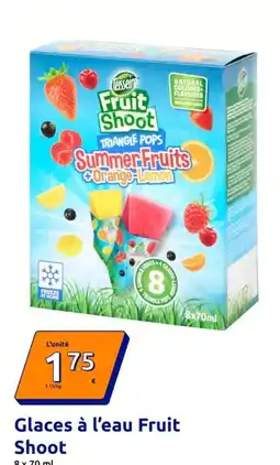 Action Orange - glaces à l'eau fruit shoot offre