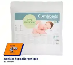 Action Oreiller hypoallergénique offre