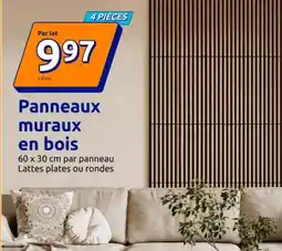Action Panneaux muraux en bois offre
