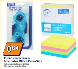 Action Mix - corrocteur ou bloc-notes office essentials offre