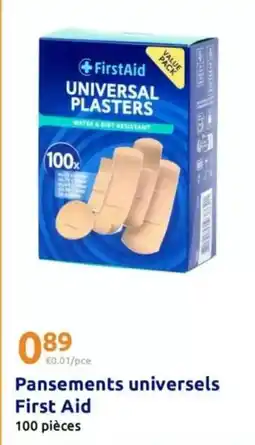 Action Pansements universels first aid offre