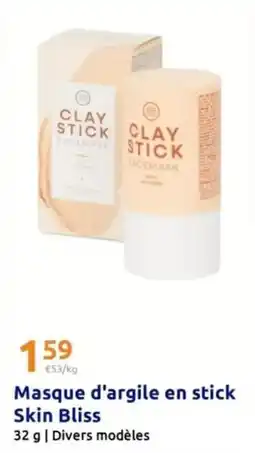 Action Skin bliss - masque d'argile en stick offre