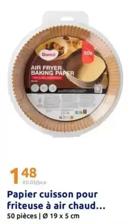 Action Papier cuisson pour friteuse à air chaud offre