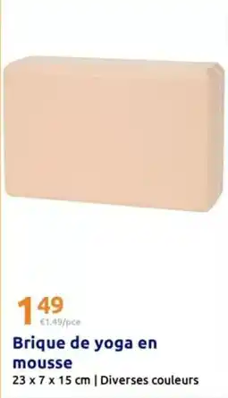 Action Brique de yoga en mousse offre