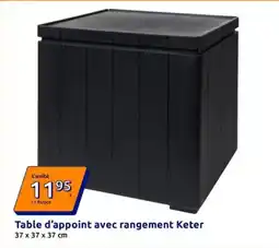 Action Keter - table d'appoint avec rangement offre