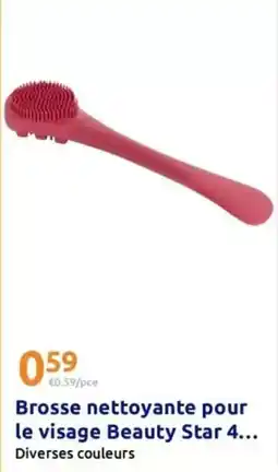 Action Brosse nettoyante pour le visage beauty star offre