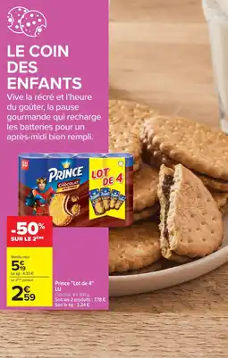 Carrefour Lu Prince Lot de 4 offre
