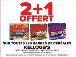 Carrefour Kellogg's Sur toutes les barres de céréales offre