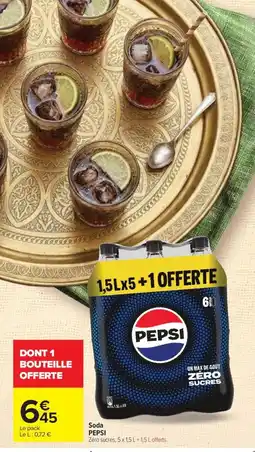 Carrefour PEPSI Soda offre