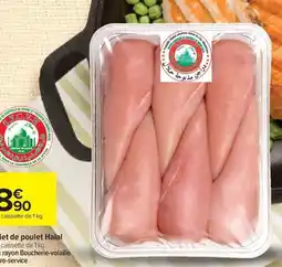 Carrefour SEC.V.H. let de poulet Halal offre