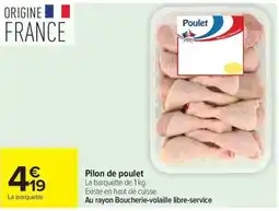 Carrefour Poulet Pilon de poulet offre