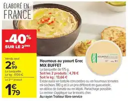 Carrefour Houmous L'APÉRITIF offre