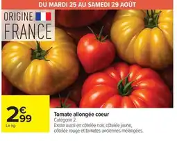 Carrefour Tomate allongée coeur offre